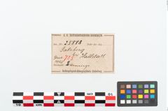 Etikett zu Bronzearmreif (NHMW-PRAE-025888)